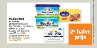 Albert Heijn Alle blue band en croma aanbieding
