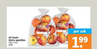 Albert Heijn Ah zoete kleine appeltjes aanbieding