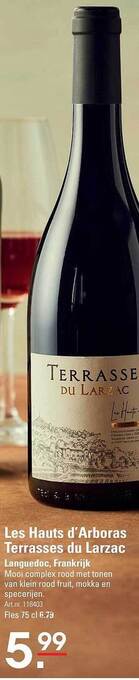 Sligro Les hauts d'arboras terrasses du larzac aanbieding