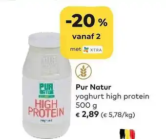 Bio Planet Pur natur yoghurt high protein aanbieding