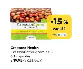 Cressana health cressan camu vitamine c 60 capsules