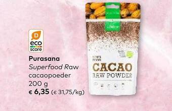 Purasana superfood raw cacaopoeder