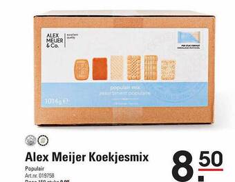 Sligro Alex meijer koekjesmix aanbieding