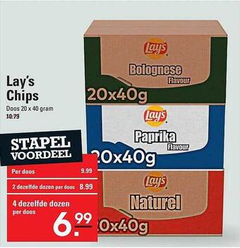 Sligro Lay's chips aanbieding