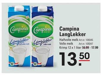 Sligro Campina langlekker aanbieding