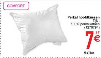 Cora Perkal hoofdkussen aanbieding