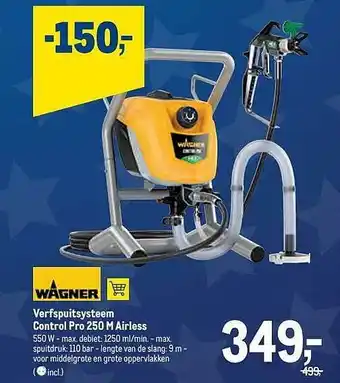 Wagner verfspuitsystem control pro 250 m airless