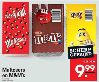 Sligro Maltesers en m&m's aanbieding