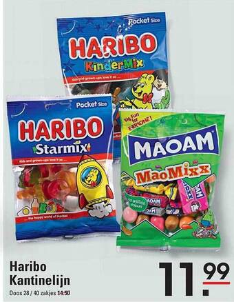 Sligro Haribo kantinelijn aanbieding