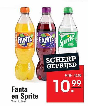 Sligro Fanta en sprite aanbieding