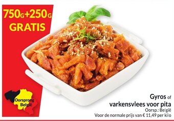 Intermarché Gyros of varkensvlees voor pita aanbieding