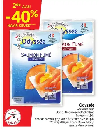 Intermarché Odyssee saumon fume 150G aanbieding