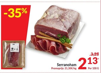 Intermarché Serranoham per 100G aanbieding