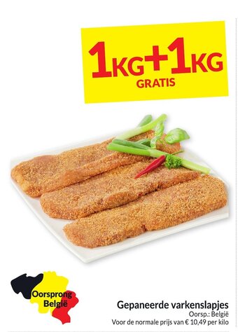 Intermarché Gepaneerde varkenslapjes aanbieding