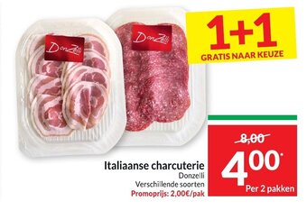 Intermarché Italiaanse charcuterie Donzelli aanbieding