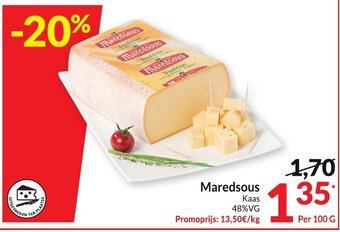 Intermarché Maredsous kaas per 100G aanbieding