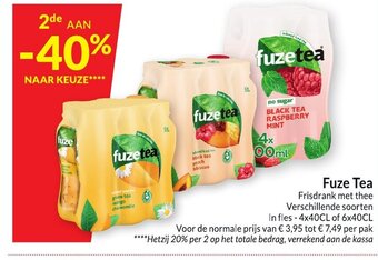 Intermarché Fuze tea frisdrank met thee aanbieding