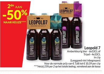 Leopold 7 amberkleurig bier 6x33CL