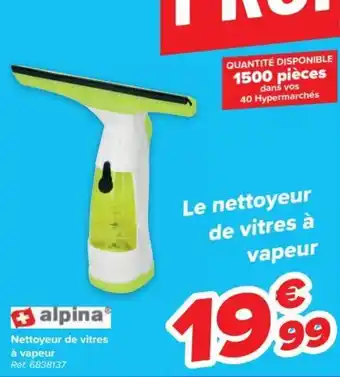 Alpina Nettoyeur de Vitres a Vapeur