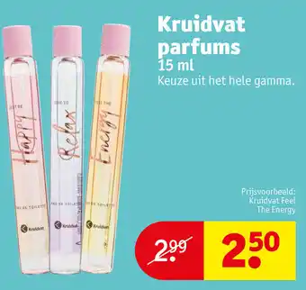 Kruidvat Kruidvat Parfums 15ml aanbieding