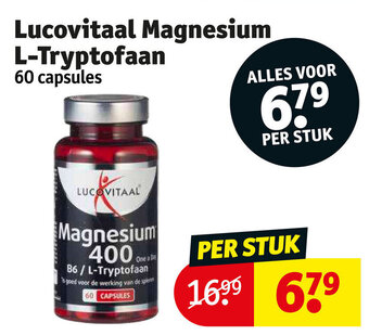 Kruidvat Lucovitaal Magnesium L-Tryptofaan aanbieding