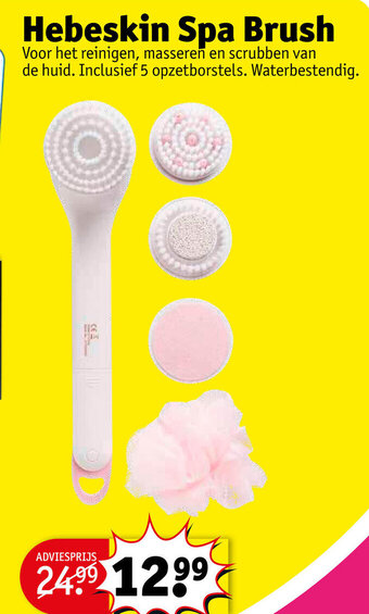 Kruidvat Hebeskin Spa Brush aanbieding