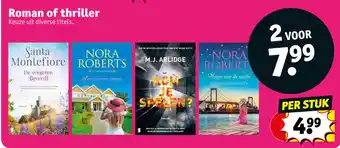 Kruidvat Roman of Thriller Per Stuk aanbieding