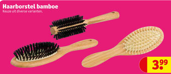 Kruidvat Haarborstel Bamboe aanbieding