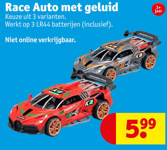 Kruidvat Race Auto met Geluid aanbieding