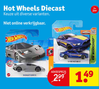 Kruidvat Hot Wheels Diecast aanbieding