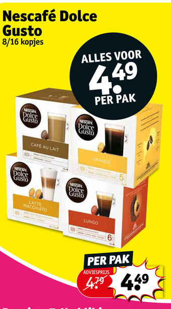 Kruidvat Nescafe Dolce Gusto aanbieding