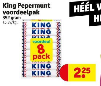 Kruidvat King Pepermunt Voordeelpak 352gram aanbieding