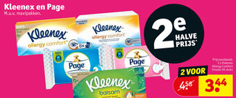 Kruidvat Kleenex en Page 2 Voor aanbieding