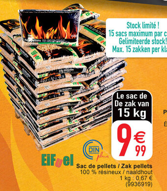Sac de Pellets / Zak Pellets 15kg