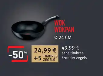 Cora Wok Wokpan Sans Timbres / Zonder Zegels 24cm aanbieding
