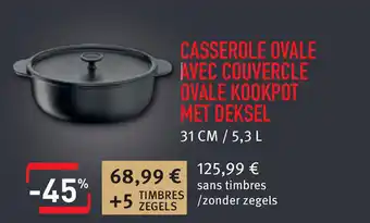 Cora Casserole Ovale Avec Couvercle Ovale Kookpot Met Deksel 31 cm/5,5 L aanbieding
