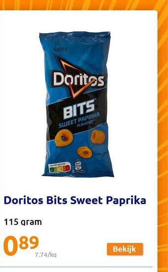 Action Doritos bits sweet paprika aanbieding