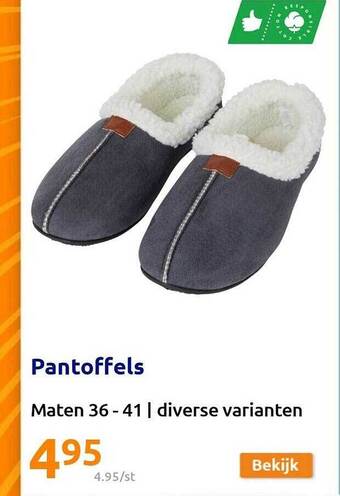 Action Pantoffels aanbieding