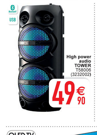 Cora High power audio tower aanbieding