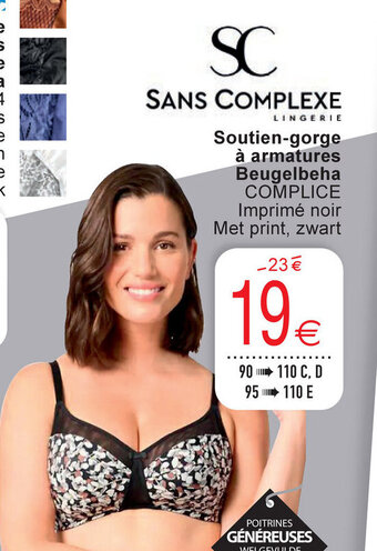 Sans complexe Soutien-gorge a armatures beugelbeha
