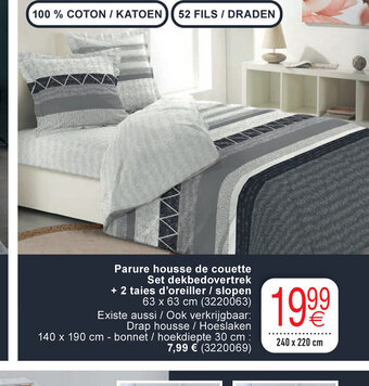 Cora Parure housse de couette set dekbedovertrek aanbieding