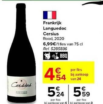 Carrefour Languedoc cersius aanbieding