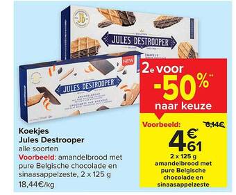 Carrefour Koekjes jules destrooper aanbieding