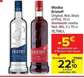 Carrefour Wodka eristoff aanbieding