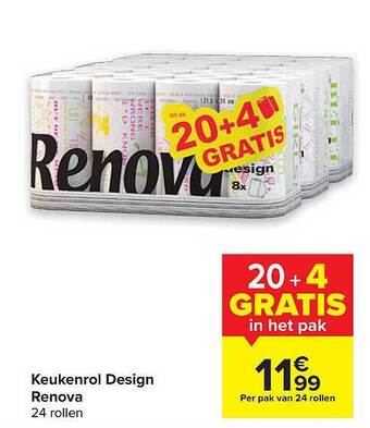 Carrefour Keukenrol design renova aanbieding
