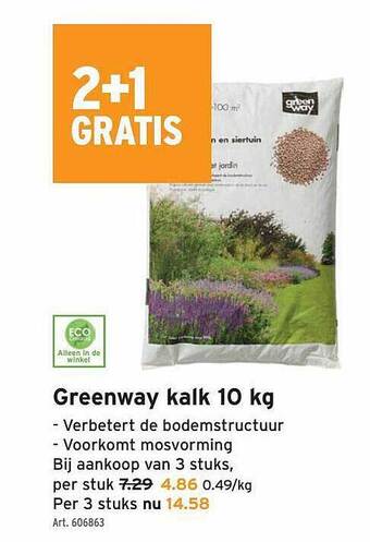 GAMMA Greenway kalk 10 kg aanbieding