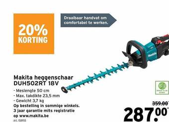 GAMMA Makita heggenschaar aanbieding