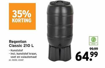 GAMMA Regenton classic 210 l aanbieding