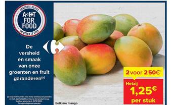Carrefour Eetklare mango aanbieding