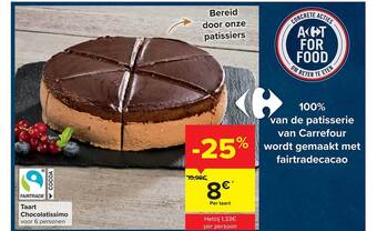 Carrefour Taart chocolatissimo aanbieding